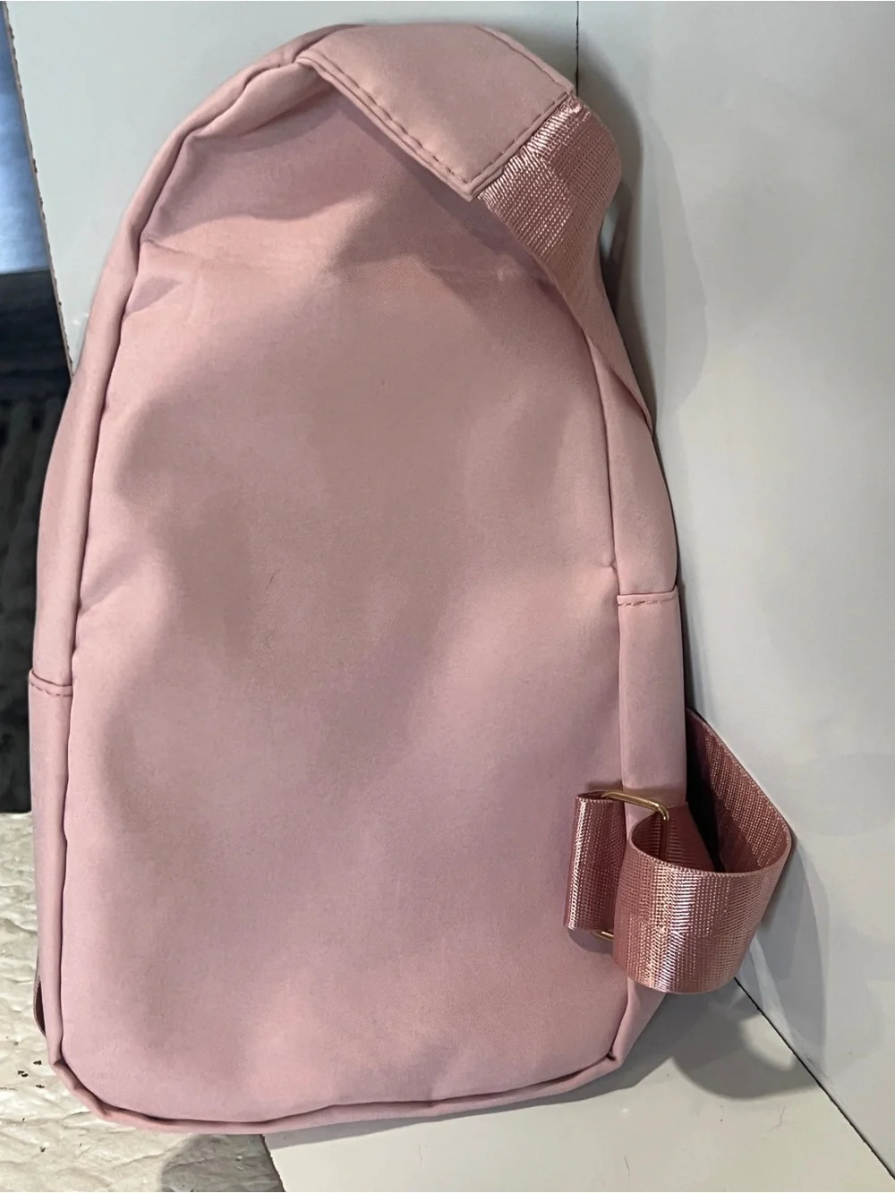 Quilted Pink Women's Sling Backpack - Unknown Brand - Picture 3 of 6